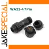 Industrial Waterproof IP67 Electrical Connector for 4/7 Pins