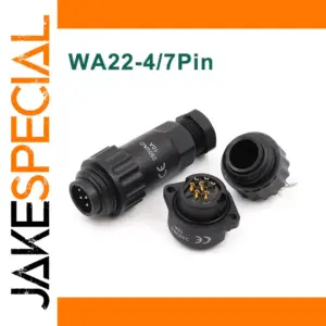Industrial Waterproof IP67 Electrical Connector for 4/7 Pins