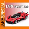 Red EVO Miniature Supercar Model 13.5cm with Lights