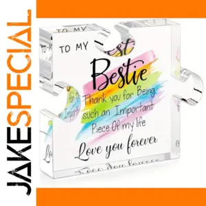 Acrylic Puzzle Plaque with Colorful Background