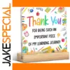 Colorful Acrylic Thank You Sign for Teachers
