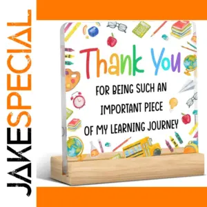 Colorful Acrylic Thank You Sign for Teachers