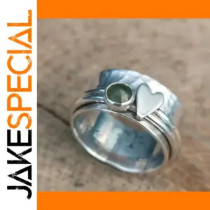 Silver Heart Cocktail Ring for Women