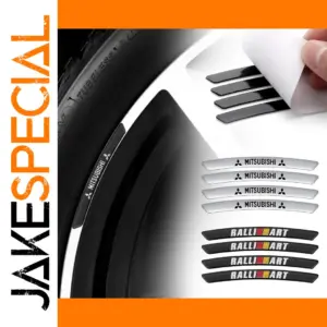 Mitsubishi Ralliart Aluminum Rim Stickers Set