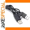 Black USB Y-Cable for Devices