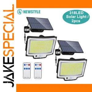 High-Powered Solar Floodlight 106-348 LEDs