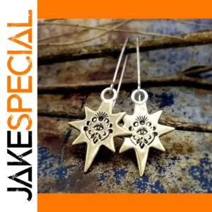 Vintage Silver and Gold Drop Earrings