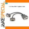 CAN Bus DB9 Y Splitter Cable 9-Pin D-Sub Male to Two Female