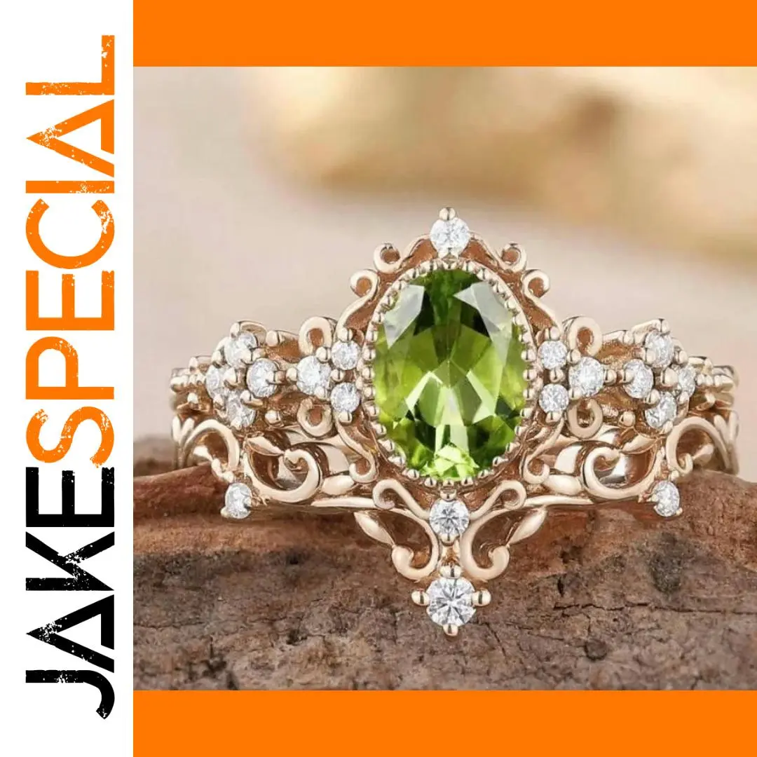 Elegant Gold-Inlaid Women's Vintage Ring 1 Elegant Gold-Inlaid Women's Vintage Ring