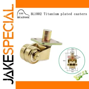 Titanium-Plated Piano Castor Wheel for Support