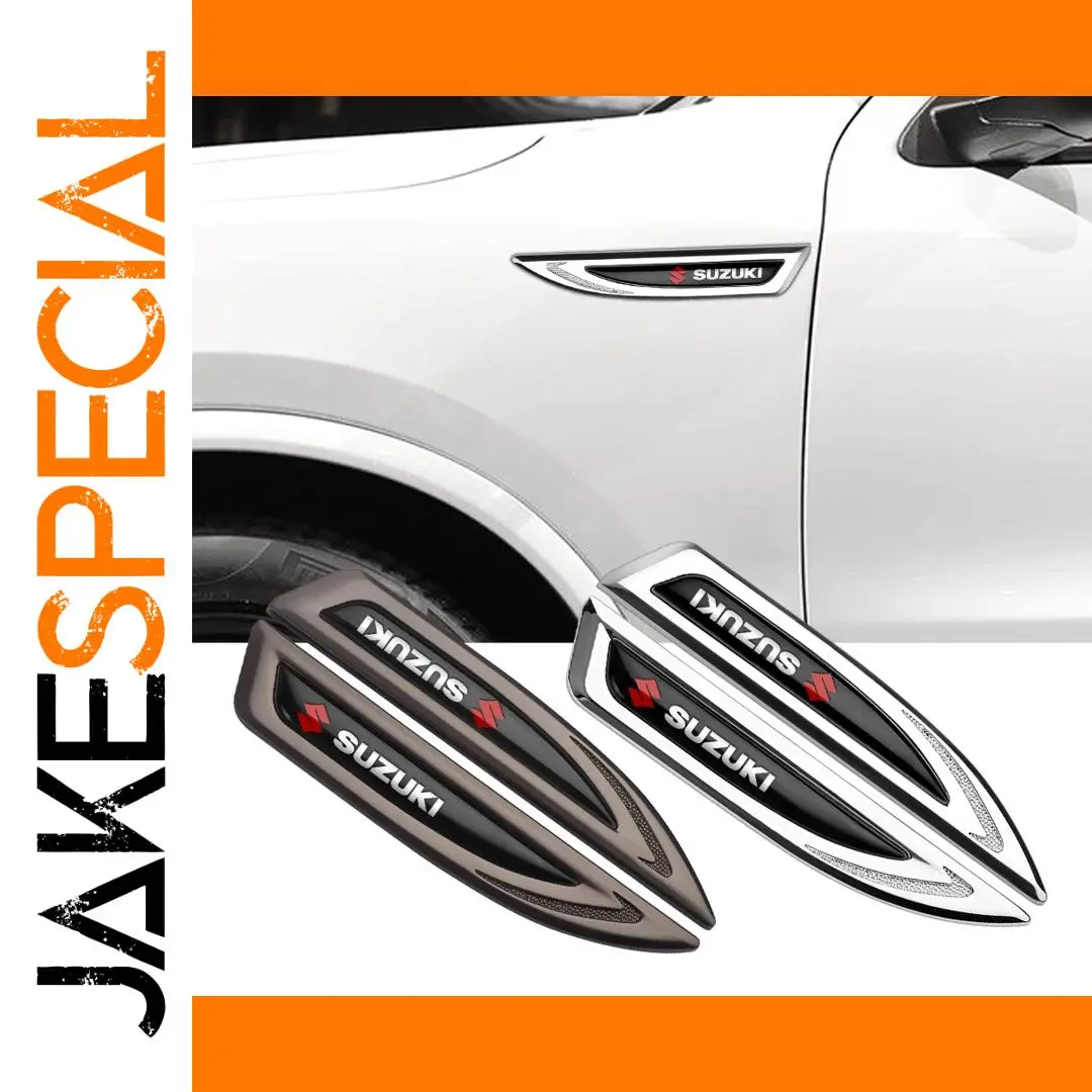 Suzuki 14.7cm x 2.6cm Alloy Side Fender Badges 1 Suzuki 14.7cm x 2.6cm Alloy Side Fender Badges