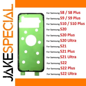 Samsung Galaxy Waterproof Back Cover Adhesive Lime Green