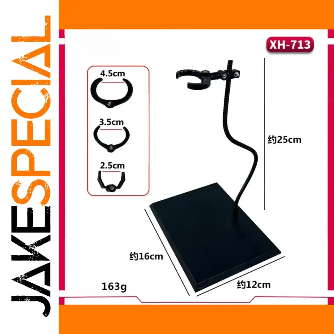 Black Action Figure Support Stand for 6-12 Inch Models 1 Black Action Figure Support Stand for 6-12 Inch Models