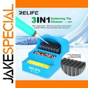 Blue 3-in-1 Soldering Tip Cleaner
