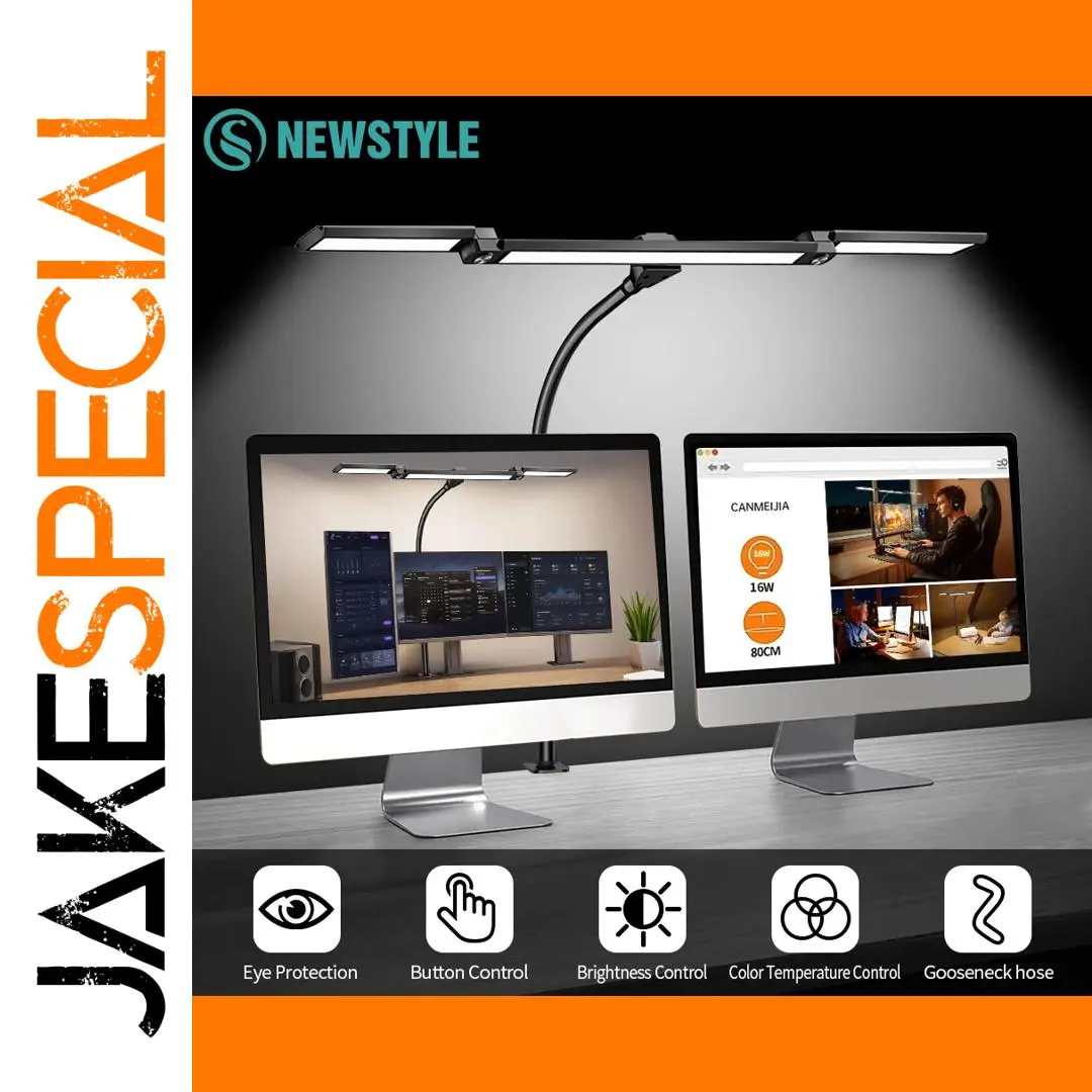 Modern Black 3-Head Eye Care Architect Lamp 1 Modern Black 3-Head Eye Care Architect Lamp