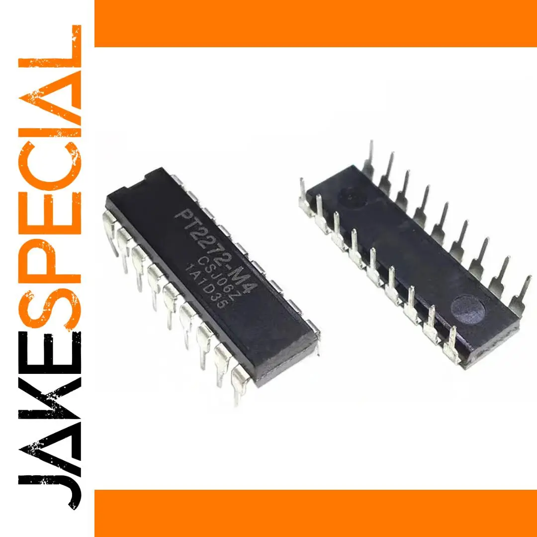 Set of Five PT2272-M4 Receiver-Decoder Chips 1 Set of Five PT2272-M4 Receiver-Decoder Chips