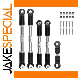 Set of Five Steel RC Car Turnbuckles for Arrma Models