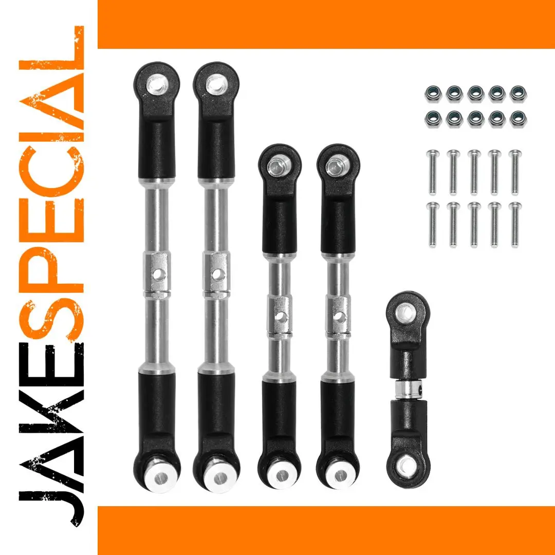 Set of Five Steel RC Car Turnbuckles for Arrma Models 1 Set of Five Steel RC Car Turnbuckles for Arrma Models
