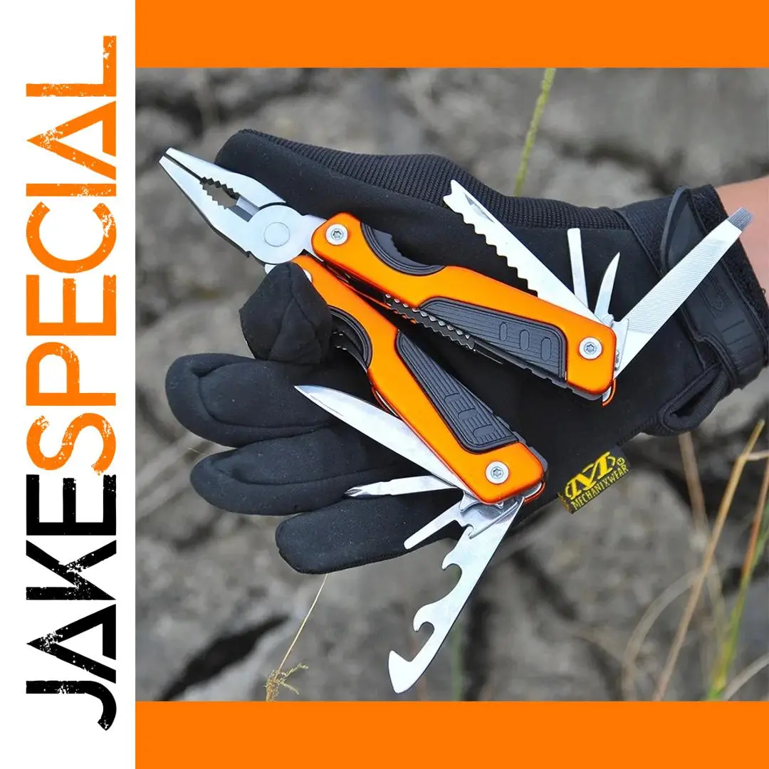 Vibrant Orange Multi-Tool with Foldable Functions 1 Vibrant Orange Multi-Tool with Foldable Functions