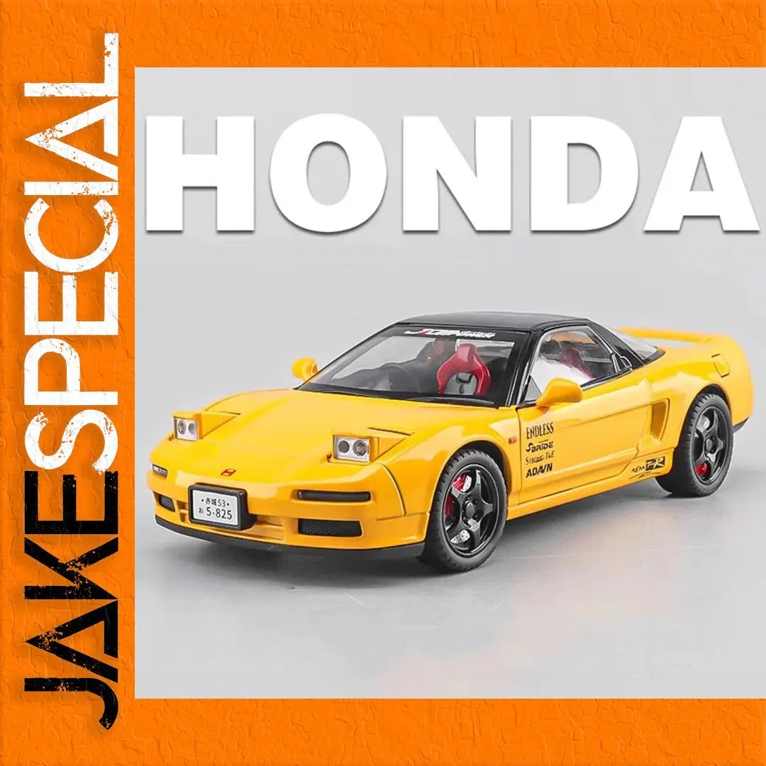 Vibrant Yellow Honda NA1 Diecast Car Model 1 Vibrant Yellow Honda NA1 Diecast Car Model