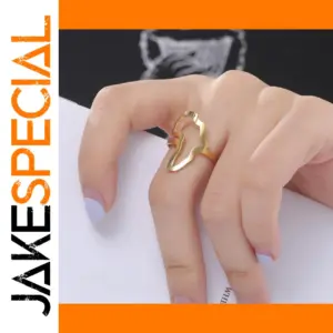 Africa Map Resizable Stainless Steel Ring for Women