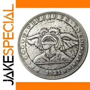 Vintage Horror Morgan Coin with Gothic Artwork