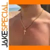 Unisex Cross Pendant Necklace in Gold/Silver