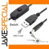 Black Power Cable with Switch 1.5m