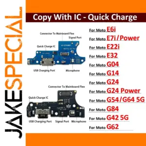 Motorola USB Charging Board Flex Cable for G24 and G14
