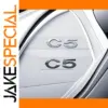 Citroen C5 3D Badge Set in Chrome & Black