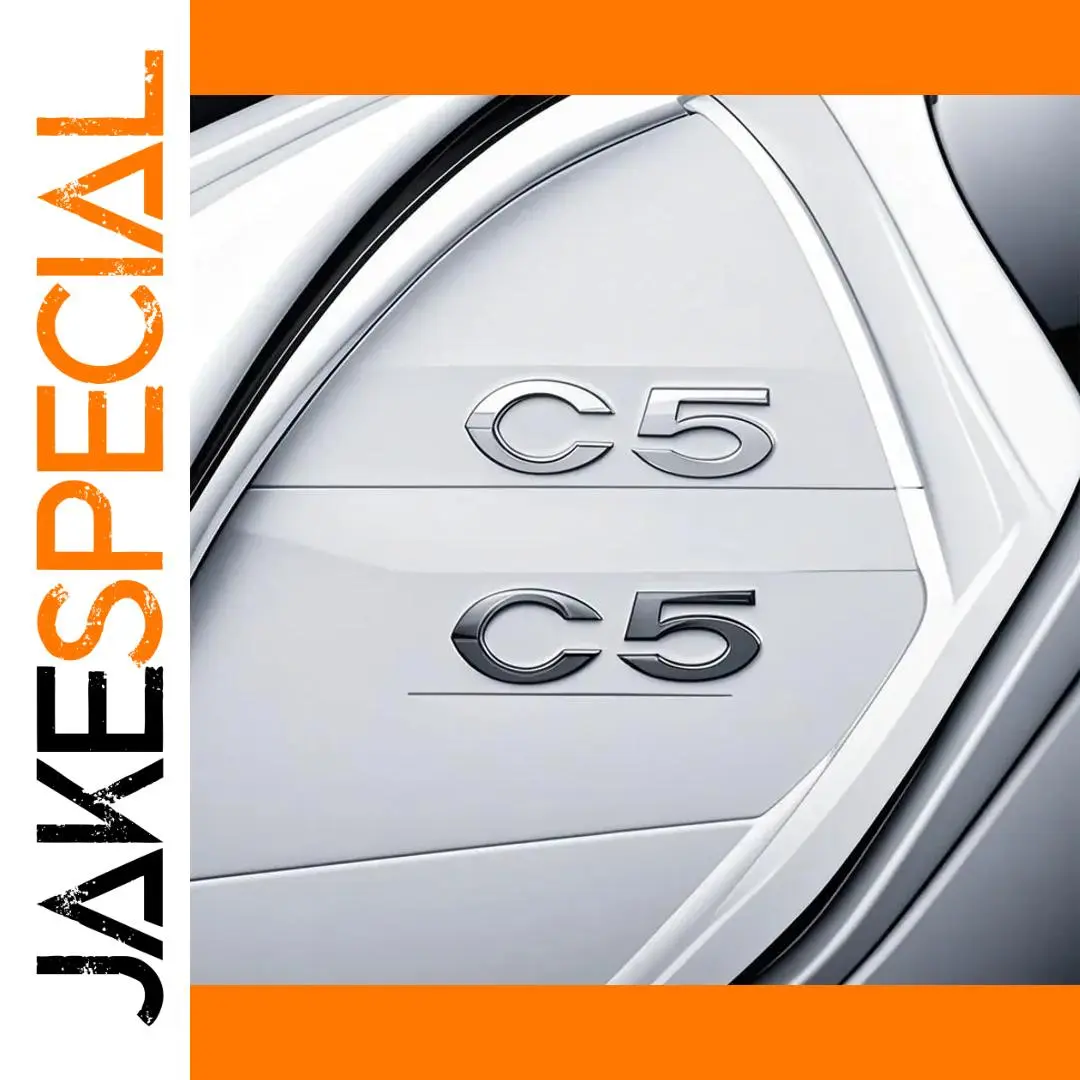 Citroen C5 3D Badge Set in Chrome & Black 1 Citroen C5 3D Badge Set in Chrome & Black