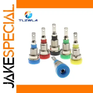 Set of 5 Color-Coded Banana Socket Binding Posts