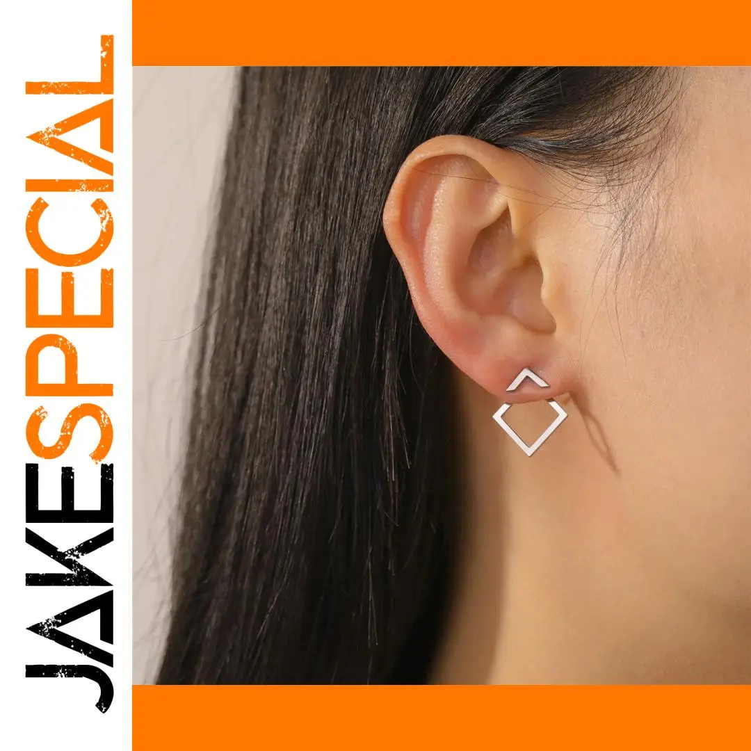 Geometric Gold Stainless Steel Earrings for Women 1 Geometric Gold Stainless Steel Earrings for Women