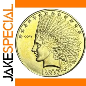 Authentic 1907 US Gold Coin Replica