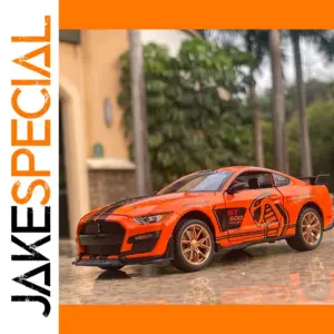 Vibrant Orange Ford Shelby GT500 Model