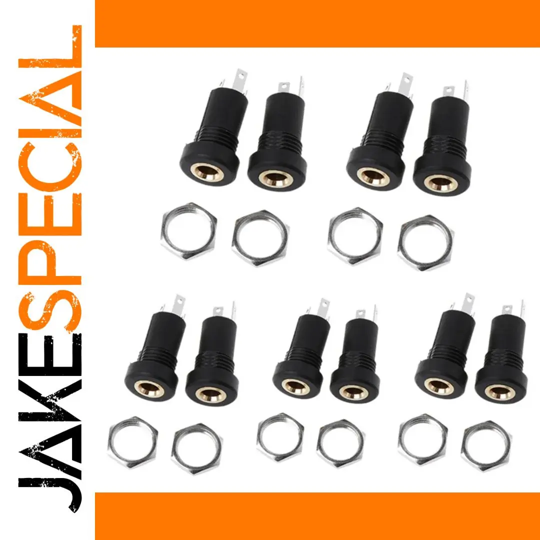 3.5mm Stereo Jack Socket Set of 10 1 3.5mm Stereo Jack Socket Set of 10