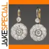 Vintage Geometric Drop Earrings for Women
