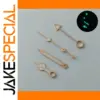 Rose Gold NH34 Luminous Watch Hands Set