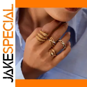 Stainless Steel Multi-Layer Serpentine Ring