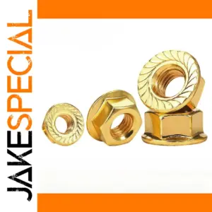 Brass Flange Nuts Set for Secure Fastening