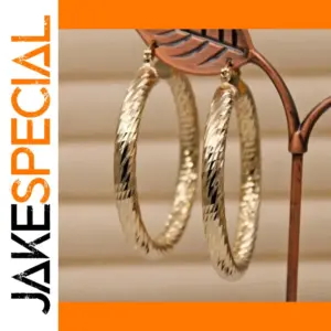 Gold Cross Hoop Earrings for Women