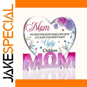 Heart-Shaped Acrylic Wall Decor for Moms