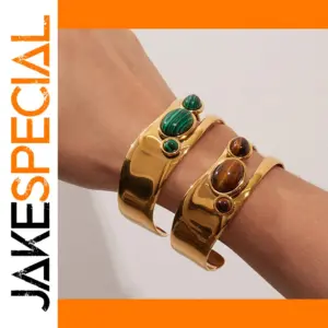 Trendy Stainless Steel Cuff Bracelet for Women