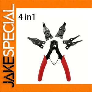 4-in-1 Circlip Pliers Set with Interchangeable Heads