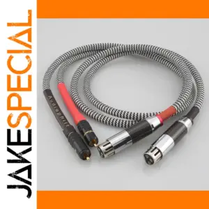 Premium Silver-Plated RCA-XLR Audio Cable 3m