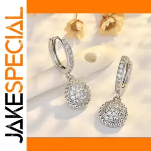 Premium Women's Zircon Hoop Earrings