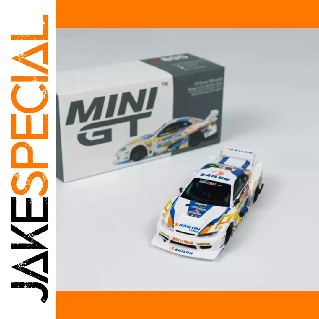 MINI GT LBWK S15 Silvia Diecast Car Model 1 MINI GT LBWK S15 Silvia Diecast Car Model