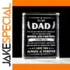 Elegant Dad’s Crystal Keepsake Plaque