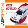 1:64 Scale Diecast Racing Car in White and Red