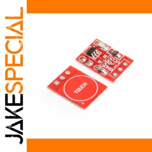 Red TTP223 Capacitive Touch Sensor Module for DIY Projects